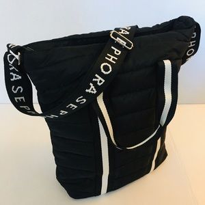 Puffy Black Sephora Crossbody Tote Bag